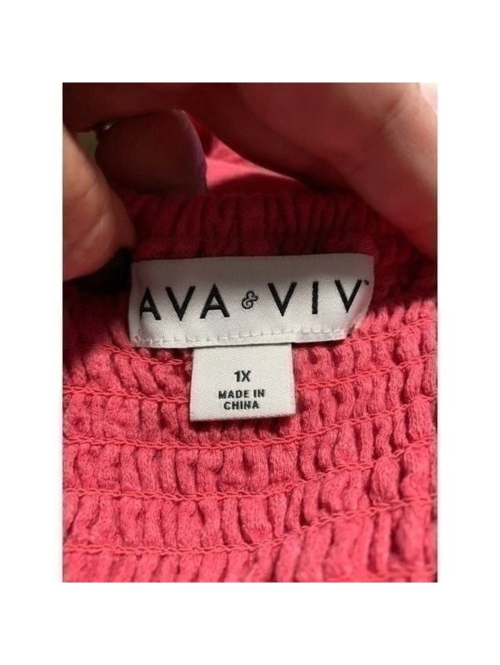 Ava & Viv Pink Maxi Sundress Dress Sz 1X - Picture 5 of 7